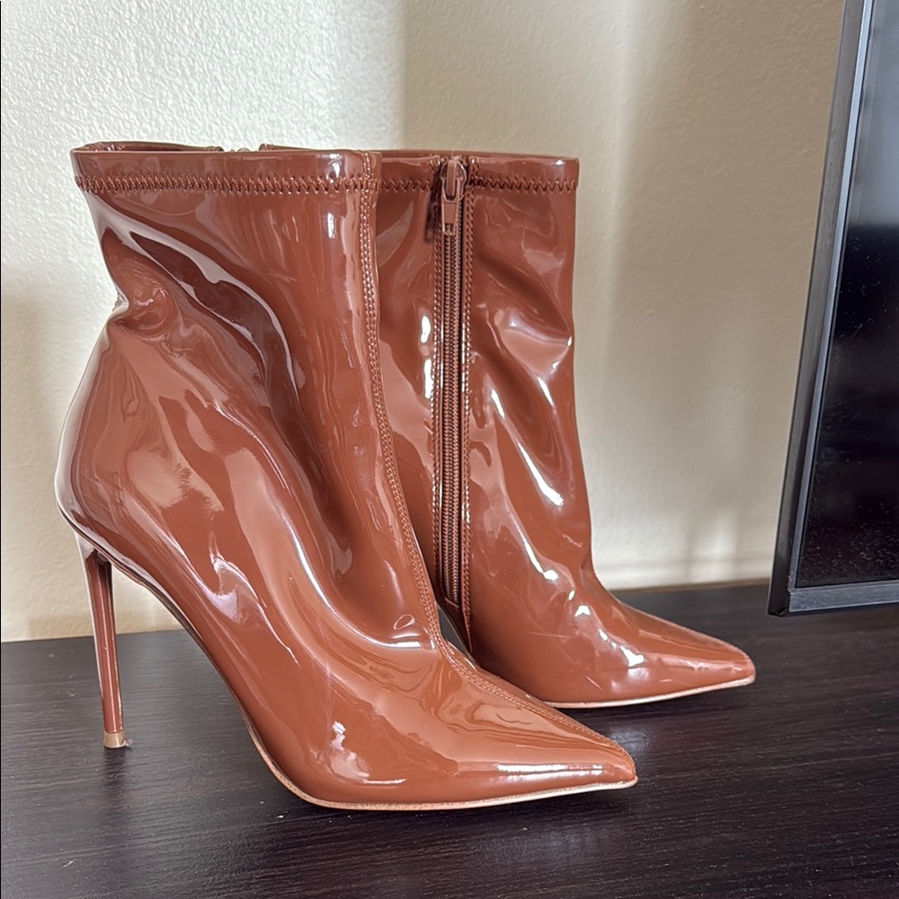 Steve Madden Brown Stiletto Ankle Boots